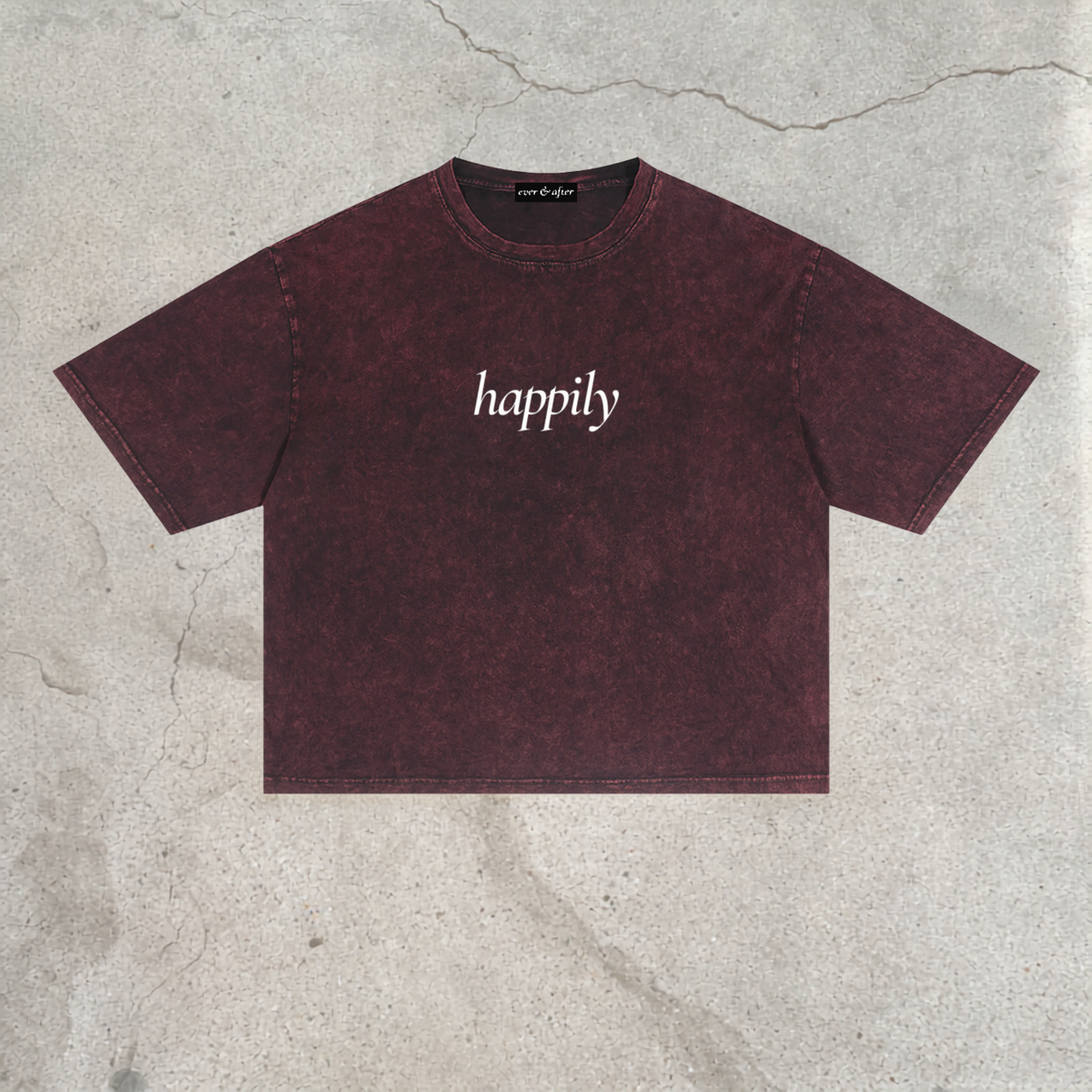 happily boxy tee