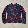 amber meadow long sleeve mesh top