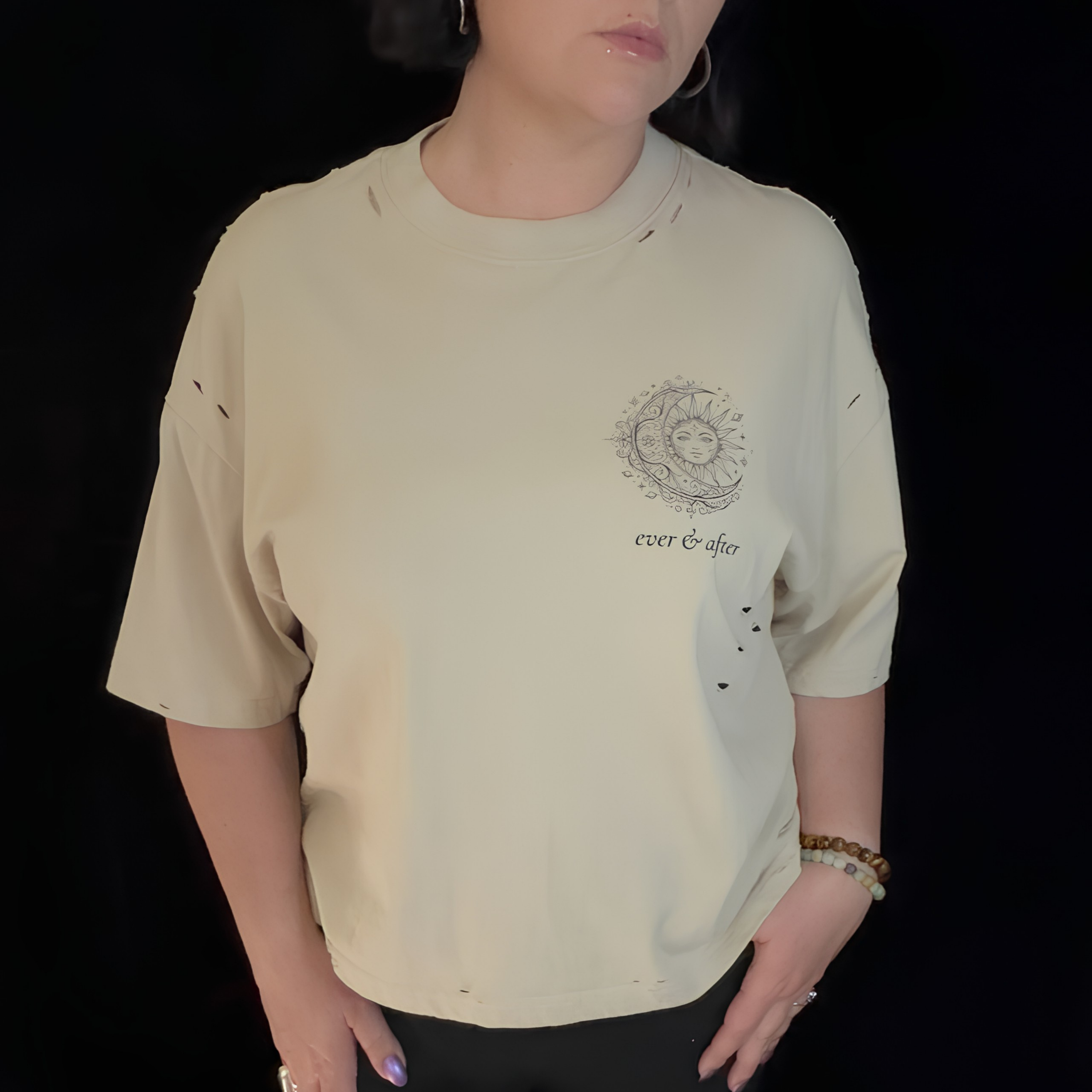 limen distressed boxy tee