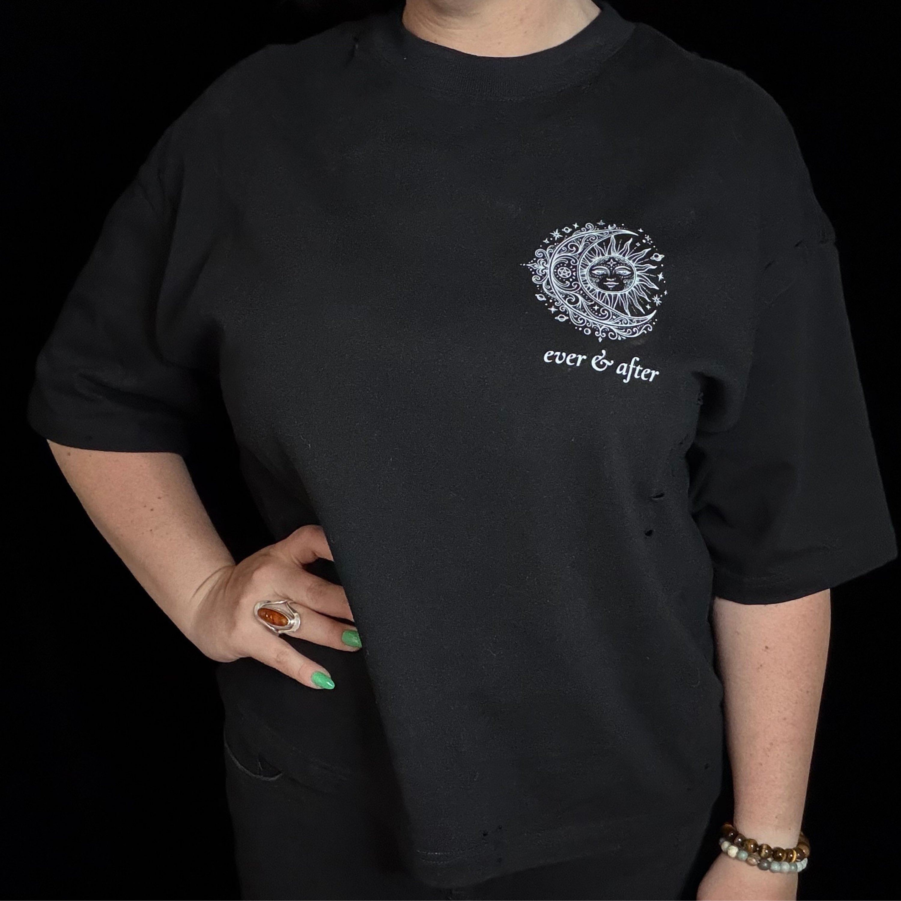 limen distressed boxy tee