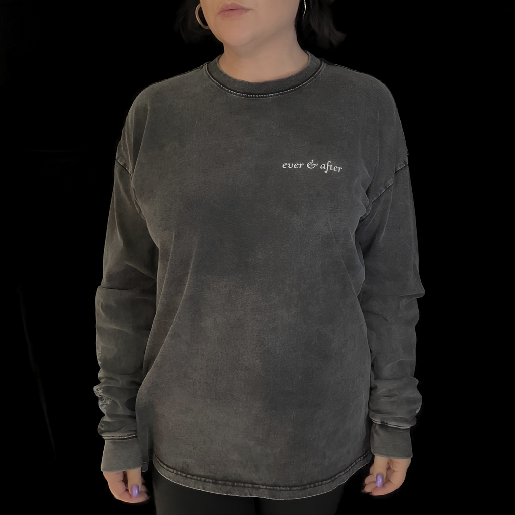 beat to bloom oversized long sleeve tee