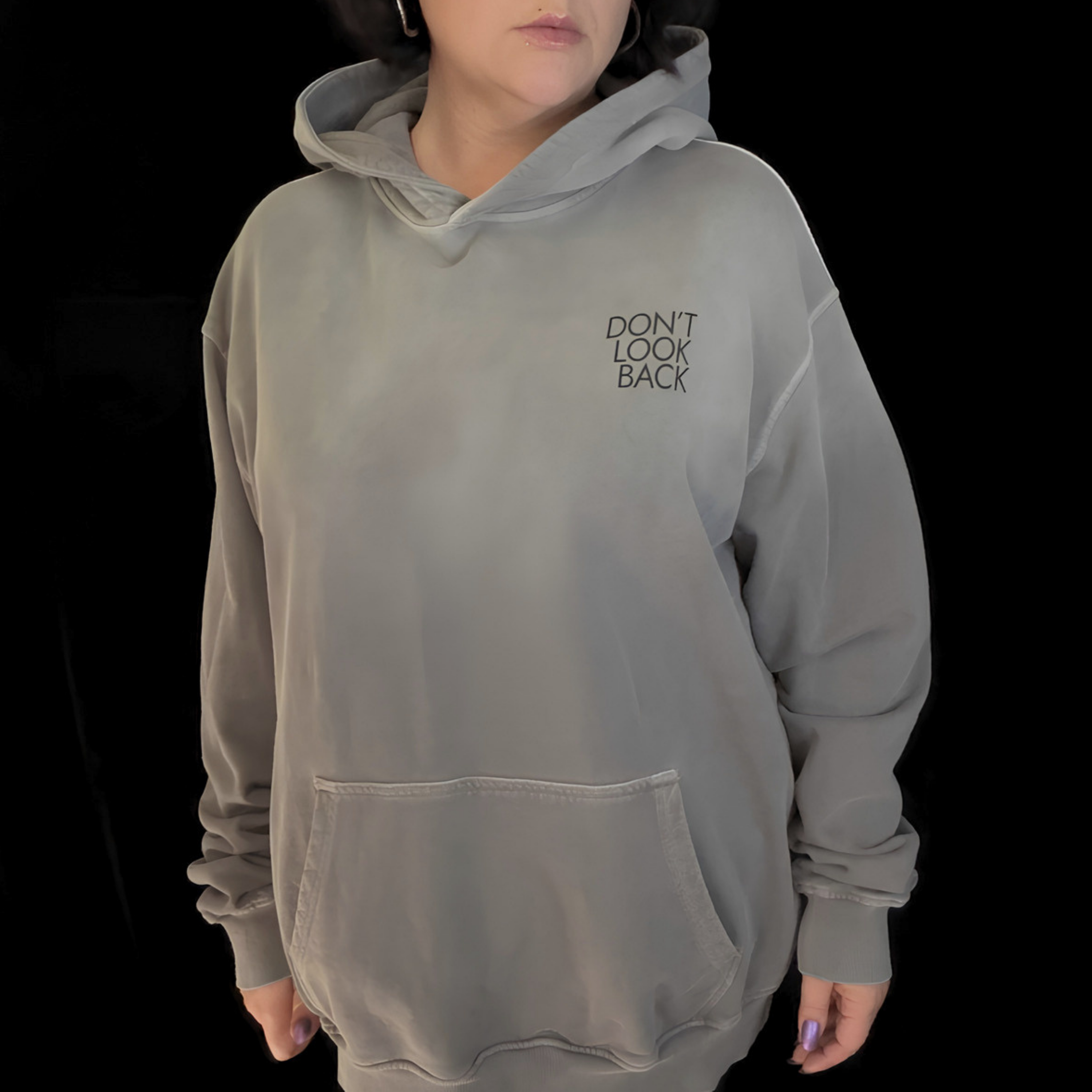 turned to stone oversized hoodie