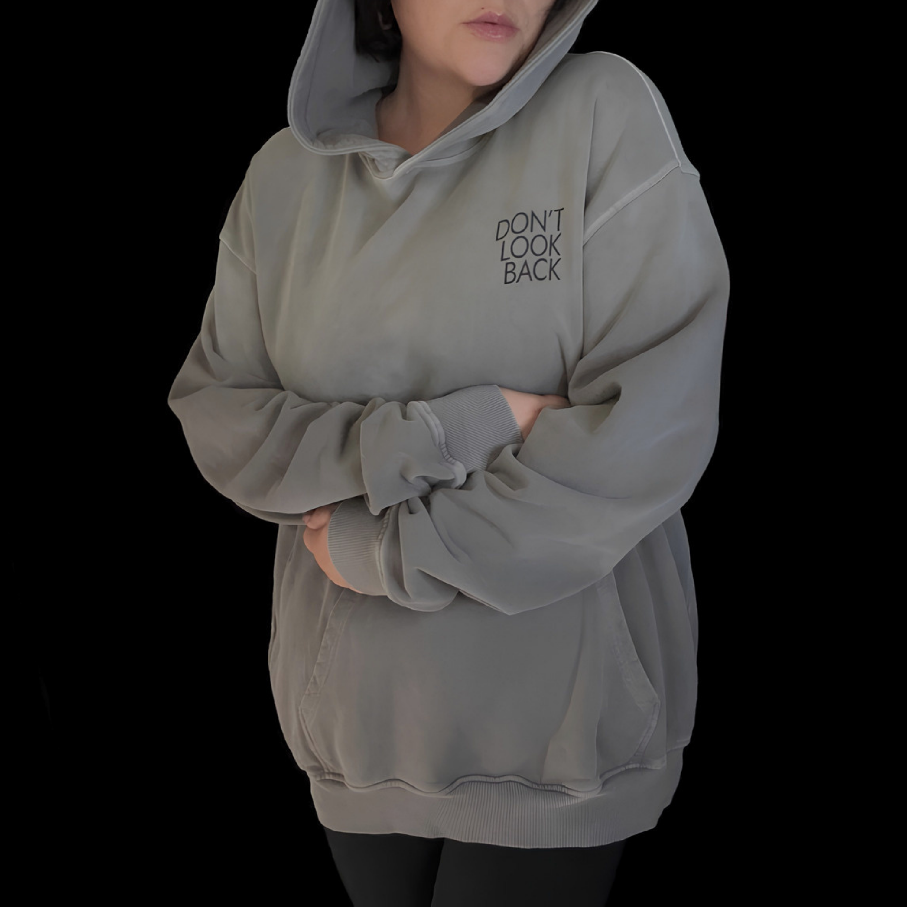 turned to stone oversized hoodie