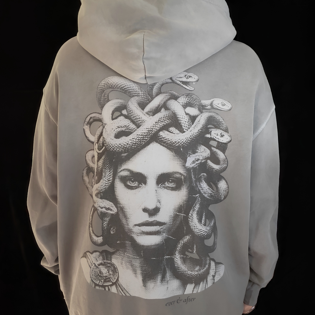 turned to stone oversized hoodie