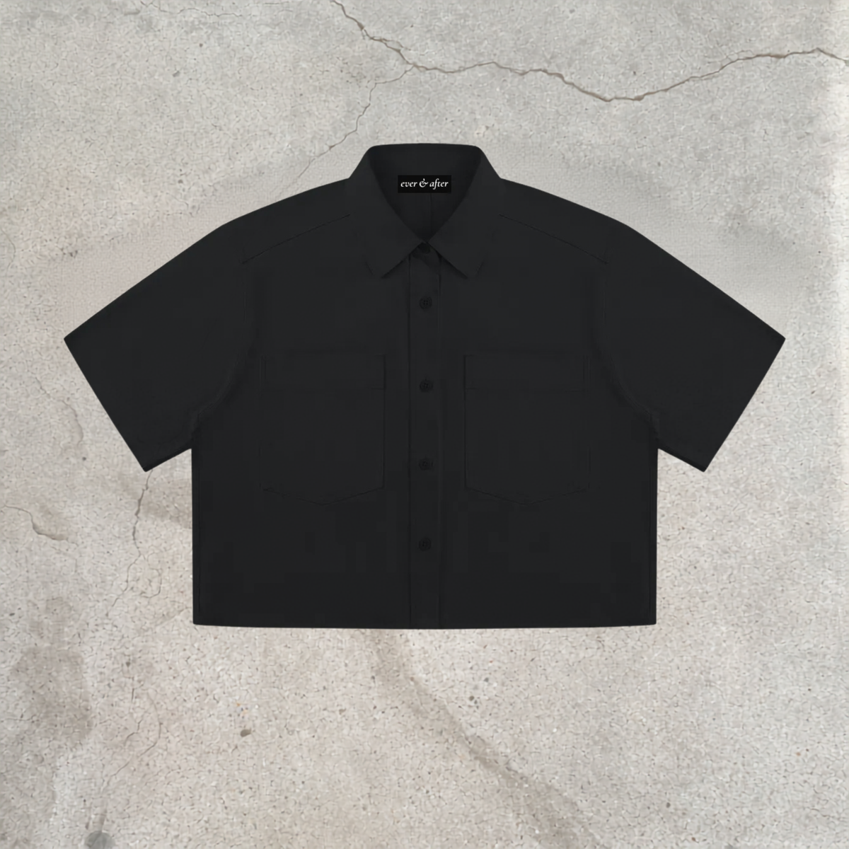 eternal cropped button-up