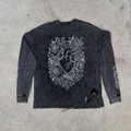 beat to bloom oversized long sleeve tee
