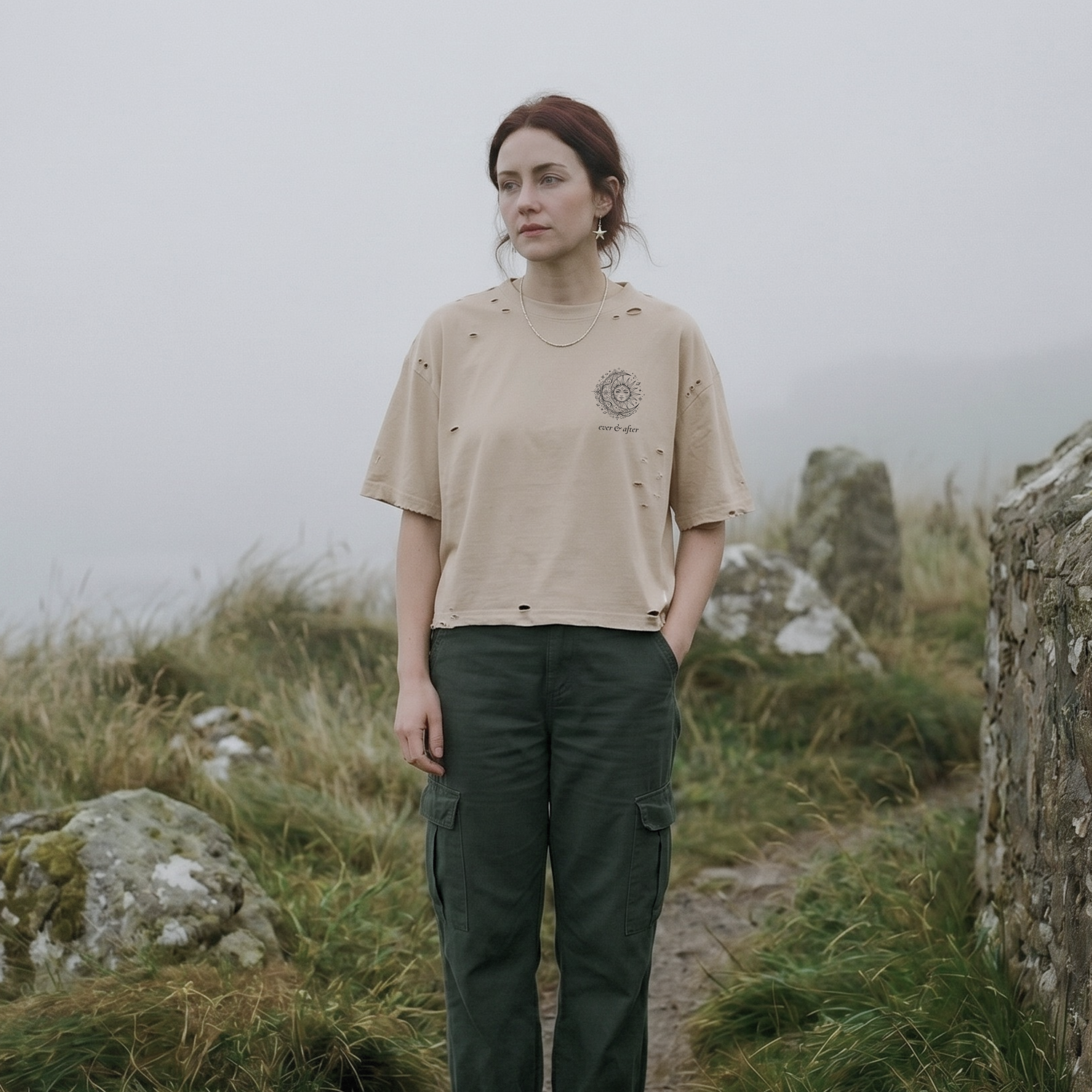 limen distressed boxy tee
